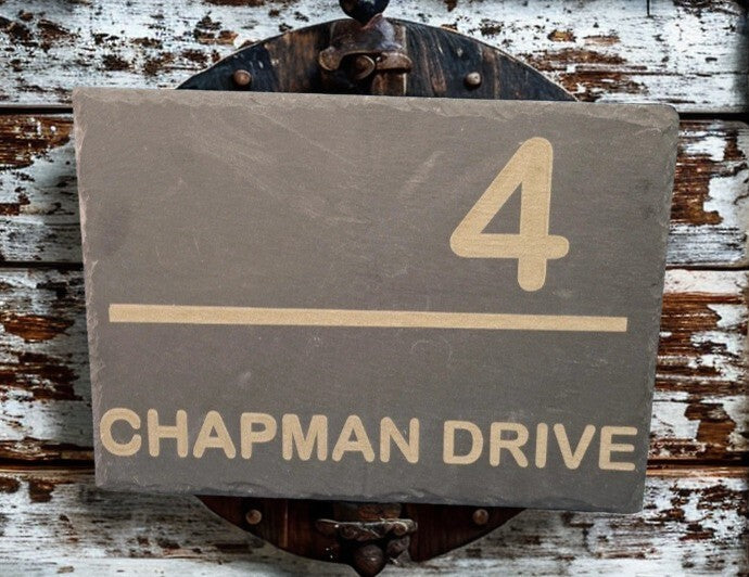 Fully Personalised Slate House Sign,Make your home truly yours with a custom