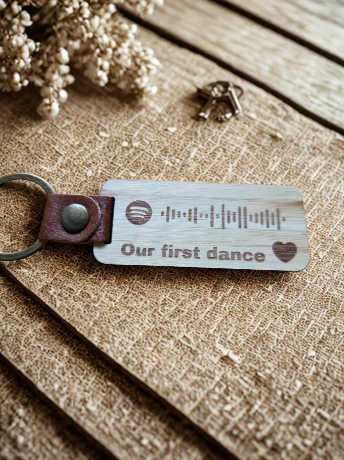 Our First Dance – Spotify QR Keepsake Keyring